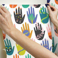 Hamsa Peel & Stick Wallpaper Peel and Stick Wallpaper RoomMates   