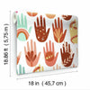 Hamsa Peel & Stick Wallpaper Peel and Stick Wallpaper RoomMates   