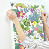 Disney Moana Jungle Peel and Stick Wallpaper Peel and Stick Wallpaper RoomMates   
