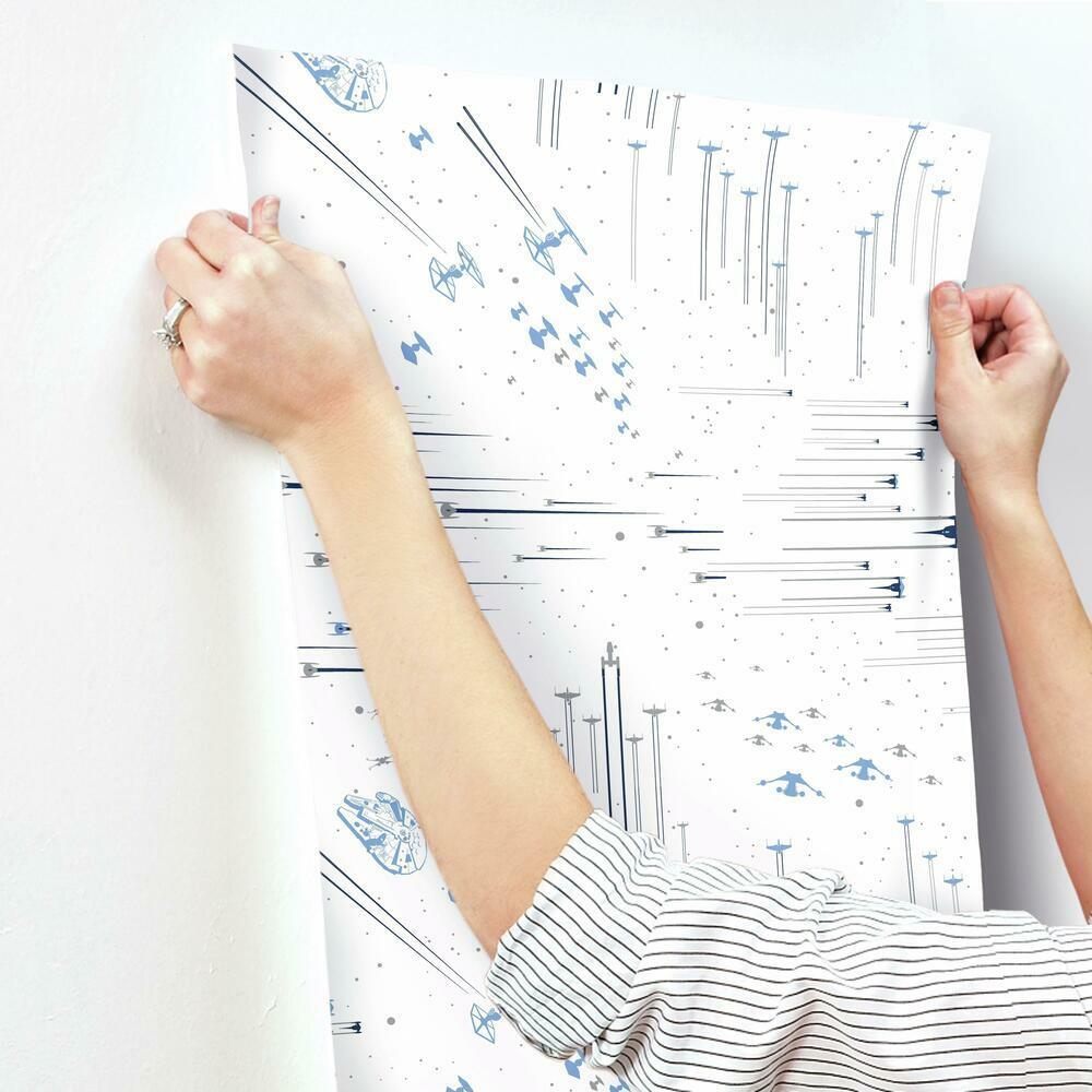 Star Wars: Galactic Battles Peel and Stick Wallpaper Peel and Stick Wallpaper RoomMates   