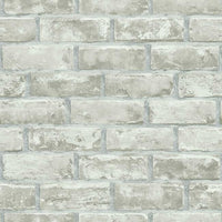Brick Peel and Stick Wallpaper Peel and Stick Wallpaper RoomMates Roll Dusty Grey 