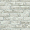 Brick Peel and Stick Wallpaper Peel and Stick Wallpaper RoomMates Roll Dusty Grey 