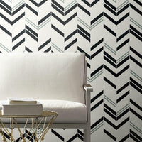 Chevron Stripe Peel and Stick Wallpaper Peel and Stick Wallpaper RoomMates   