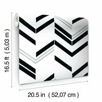 Chevron Stripe Peel and Stick Wallpaper Peel and Stick Wallpaper RoomMates   