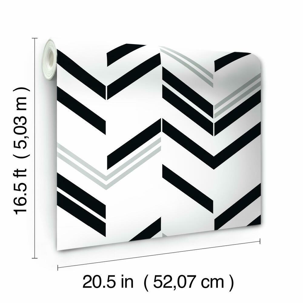 Chevron Stripe Peel and Stick Wallpaper Peel and Stick Wallpaper RoomMates   