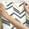 Chevron Stripe Peel and Stick Wallpaper Peel and Stick Wallpaper RoomMates   