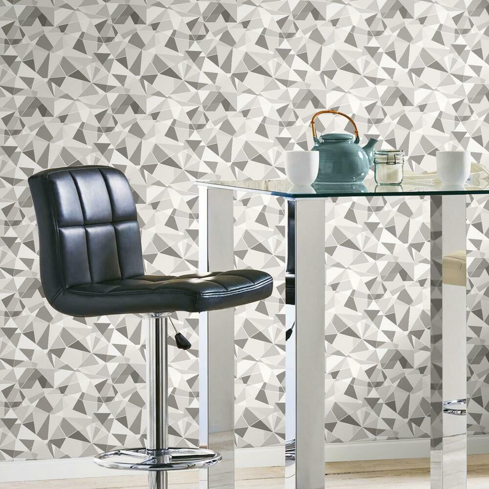Shattered Prism Peel & Stick Wallpaper Peel and Stick Wallpaper RoomMates   