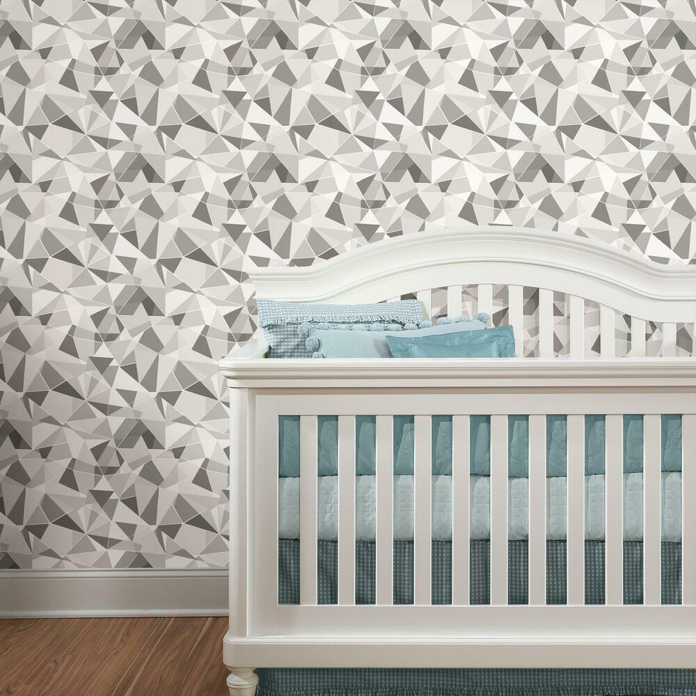 Shattered Prism Peel & Stick Wallpaper Peel and Stick Wallpaper RoomMates   