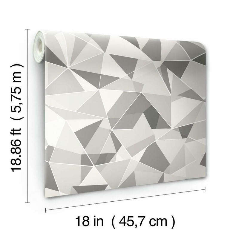 Shattered Prism Peel & Stick Wallpaper Peel and Stick Wallpaper RoomMates   