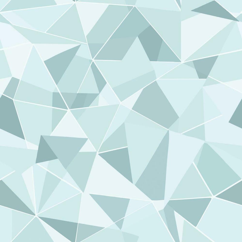 Shattered Prism Peel & Stick Wallpaper Peel and Stick Wallpaper RoomMates Roll Blue 