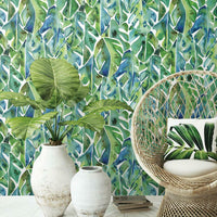 CatCoq Philodendron Peel and Stick Wallpaper Peel and Stick Wallpaper RoomMates   