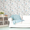 Butterfly Sketch Peel and Stick Wallpaper Peel and Stick Wallpaper RoomMates   