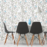 Butterfly Sketch Peel and Stick Wallpaper Peel and Stick Wallpaper RoomMates   