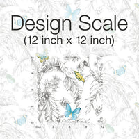 Butterfly Sketch Peel and Stick Wallpaper Peel and Stick Wallpaper RoomMates   