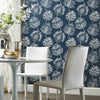 Batik Jacobean Premium Peel + Stick Wallpaper Peel and Stick Wallpaper RoomMates   
