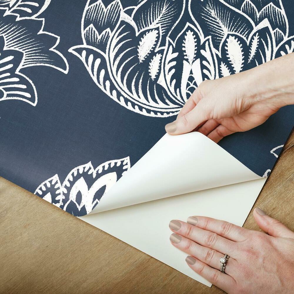 Batik Jacobean Premium Peel + Stick Wallpaper Peel and Stick Wallpaper RoomMates   