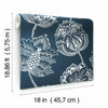 Batik Jacobean Premium Peel + Stick Wallpaper Peel and Stick Wallpaper RoomMates   