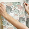 Retro Tropical Leaves Peel and Stick Wallpaper Peel and Stick Wallpaper RoomMates   