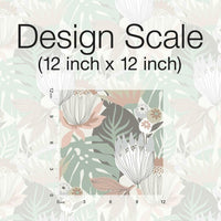 Retro Tropical Leaves Peel and Stick Wallpaper Peel and Stick Wallpaper RoomMates   