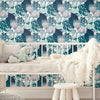 Retro Tropical Leaves Peel and Stick Wallpaper Peel and Stick Wallpaper RoomMates   