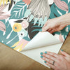 Retro Tropical Leaves Peel and Stick Wallpaper Peel and Stick Wallpaper RoomMates   