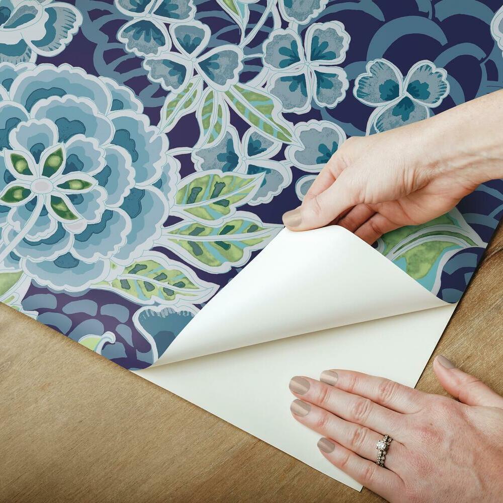 Waverly Zen Garden Peel and Stick Wallpaper Peel and Stick Wallpaper RoomMates   