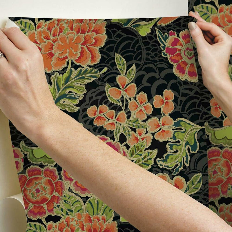 Waverly Zen Garden Peel and Stick Wallpaper Peel and Stick Wallpaper RoomMates   