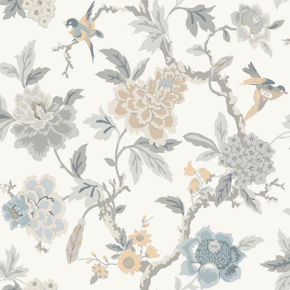 Waverly Candid Moments Peel and Stick Wallpaper Peel and Stick Wallpaper RoomMates Roll Taupe 