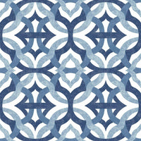 Waverly Tipton Peel and Stick Wallpaper Peel and Stick Wallpaper RoomMates Roll Blue 