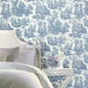 Waverly Country Life Toile Peel and Stick Wallpaper Peel and Stick Wallpaper RoomMates   