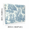 Waverly Country Life Toile Peel and Stick Wallpaper Peel and Stick Wallpaper RoomMates   