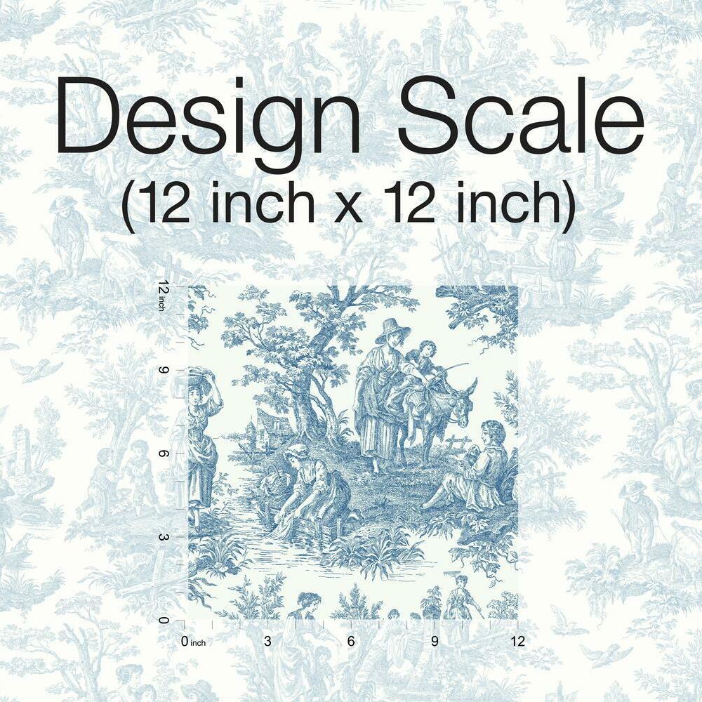 Waverly Country Life Toile Peel and Stick Wallpaper Peel and Stick Wallpaper RoomMates   