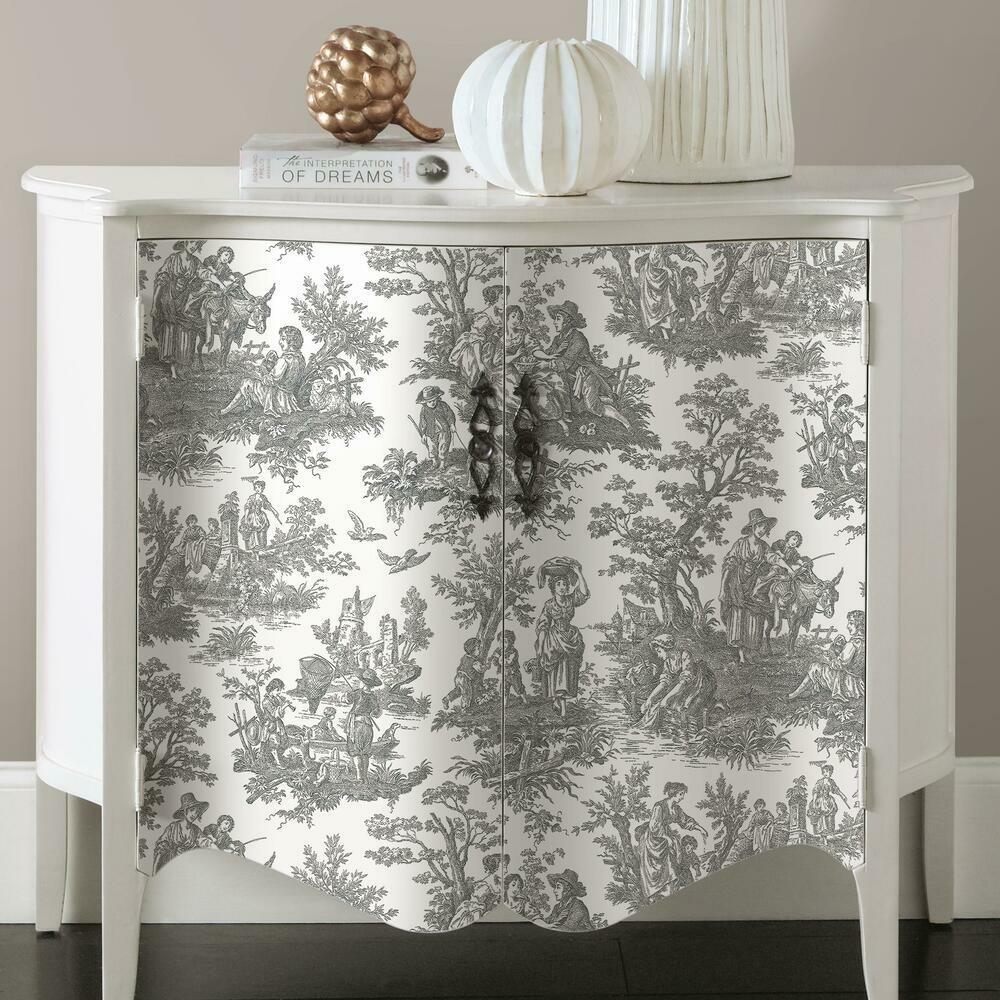 Waverly Country Life Toile Peel and Stick Wallpaper Peel and Stick Wallpaper RoomMates   
