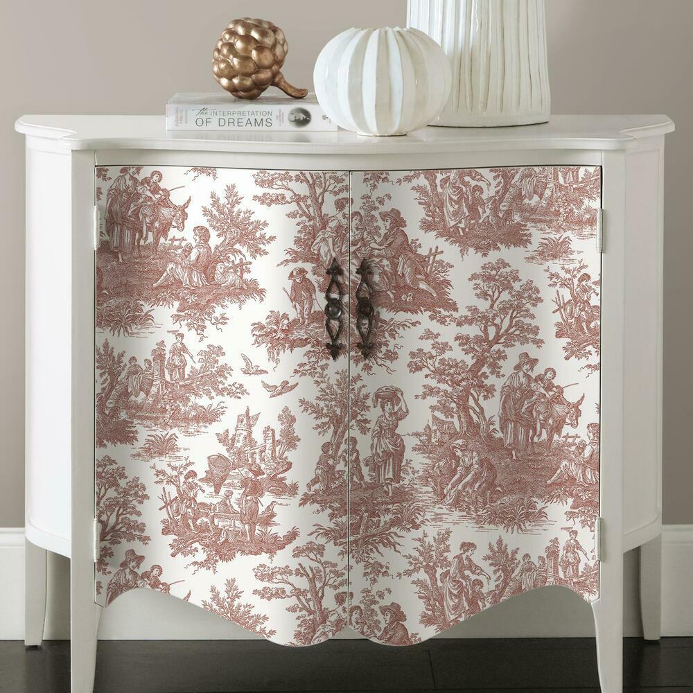 Waverly Country Life Toile Peel and Stick Wallpaper Peel and Stick Wallpaper RoomMates   