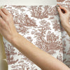 Waverly Country Life Toile Peel and Stick Wallpaper Peel and Stick Wallpaper RoomMates   