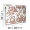 Waverly Country Life Toile Peel and Stick Wallpaper Peel and Stick Wallpaper RoomMates   
