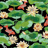 Waverly Lotus Lake Peel and Stick Wallpaper Peel and Stick Wallpaper RoomMates Roll  
