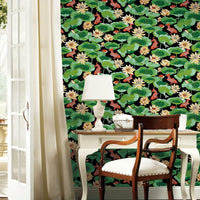 Waverly Lotus Lake Peel and Stick Wallpaper Peel and Stick Wallpaper RoomMates   
