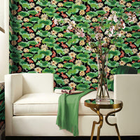 Waverly Lotus Lake Peel and Stick Wallpaper Peel and Stick Wallpaper RoomMates   