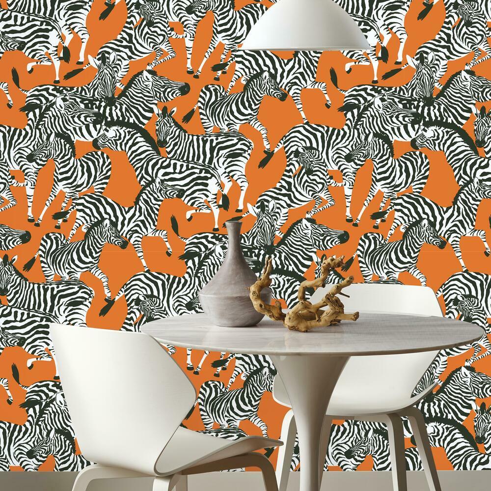 Waverly Herd Together Peel and Stick Wallpaper Peel and Stick Wallpaper RoomMates   