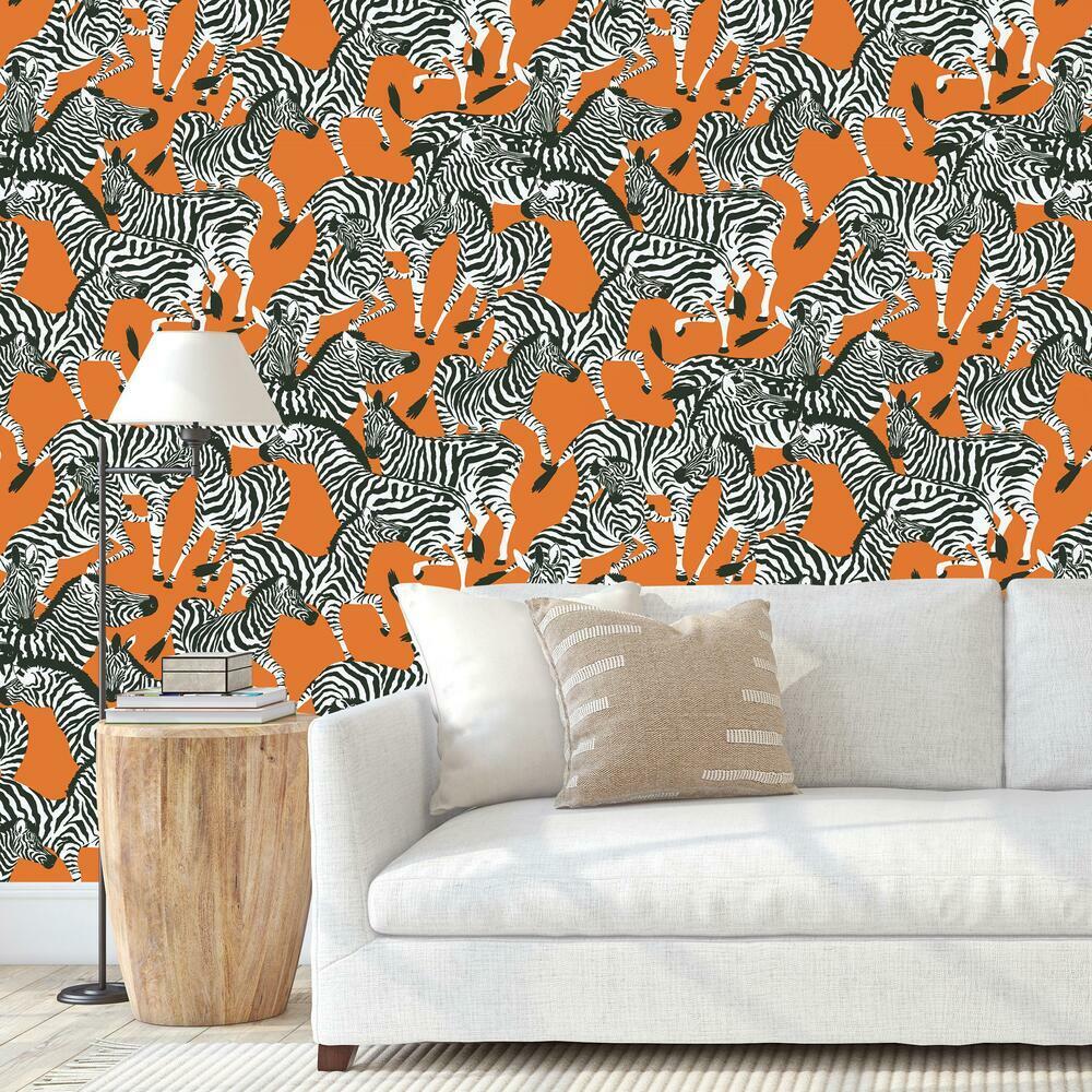 Waverly Herd Together Peel and Stick Wallpaper Peel and Stick Wallpaper RoomMates   