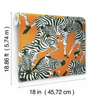 Waverly Herd Together Peel and Stick Wallpaper Peel and Stick Wallpaper RoomMates   