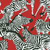 Waverly Herd Together Peel and Stick Wallpaper Peel and Stick Wallpaper RoomMates Roll Red 