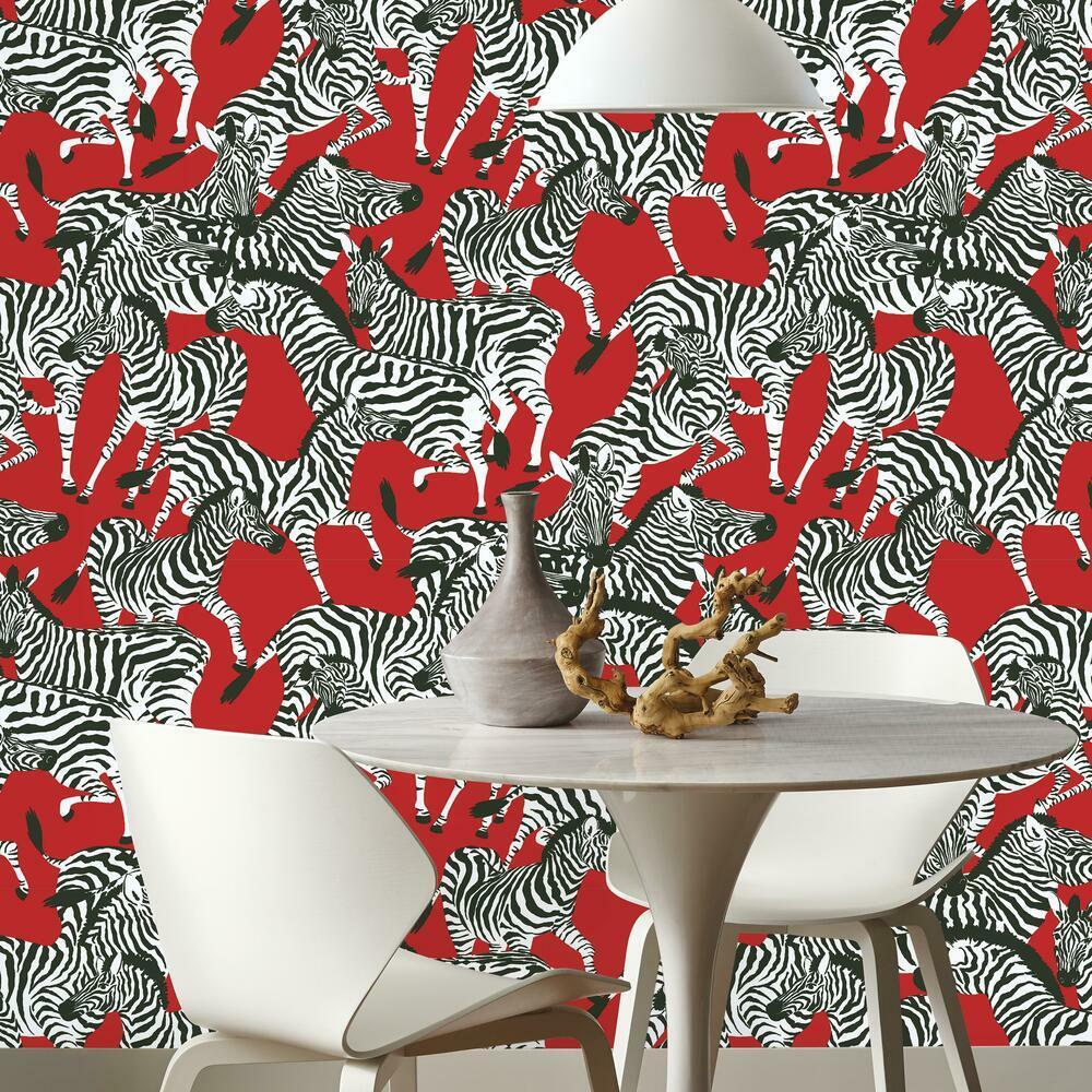 Waverly Herd Together Peel and Stick Wallpaper Peel and Stick Wallpaper RoomMates   