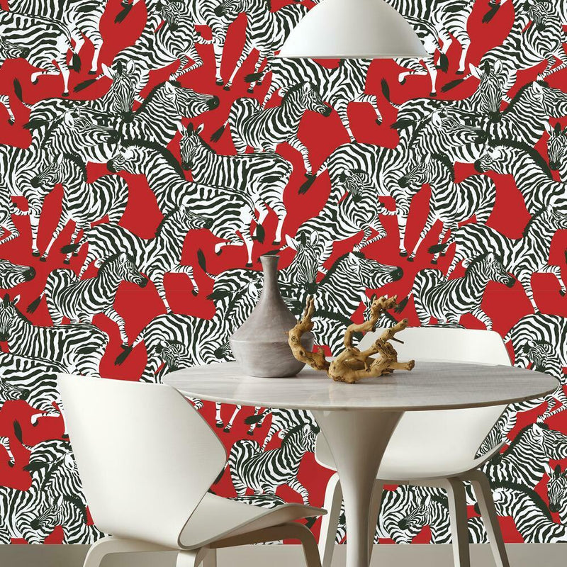 Waverly Herd Together Peel and Stick Wallpaper Peel and Stick Wallpaper RoomMates   
