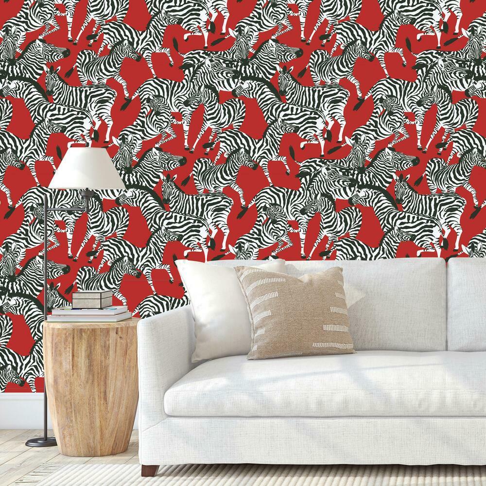 Waverly Herd Together Peel and Stick Wallpaper Peel and Stick Wallpaper RoomMates   