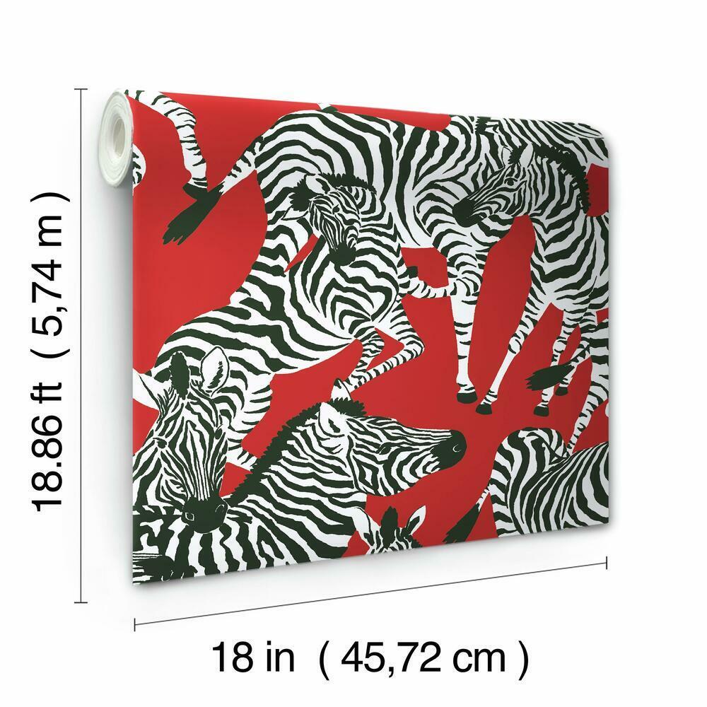 Waverly Herd Together Peel and Stick Wallpaper Peel and Stick Wallpaper RoomMates   