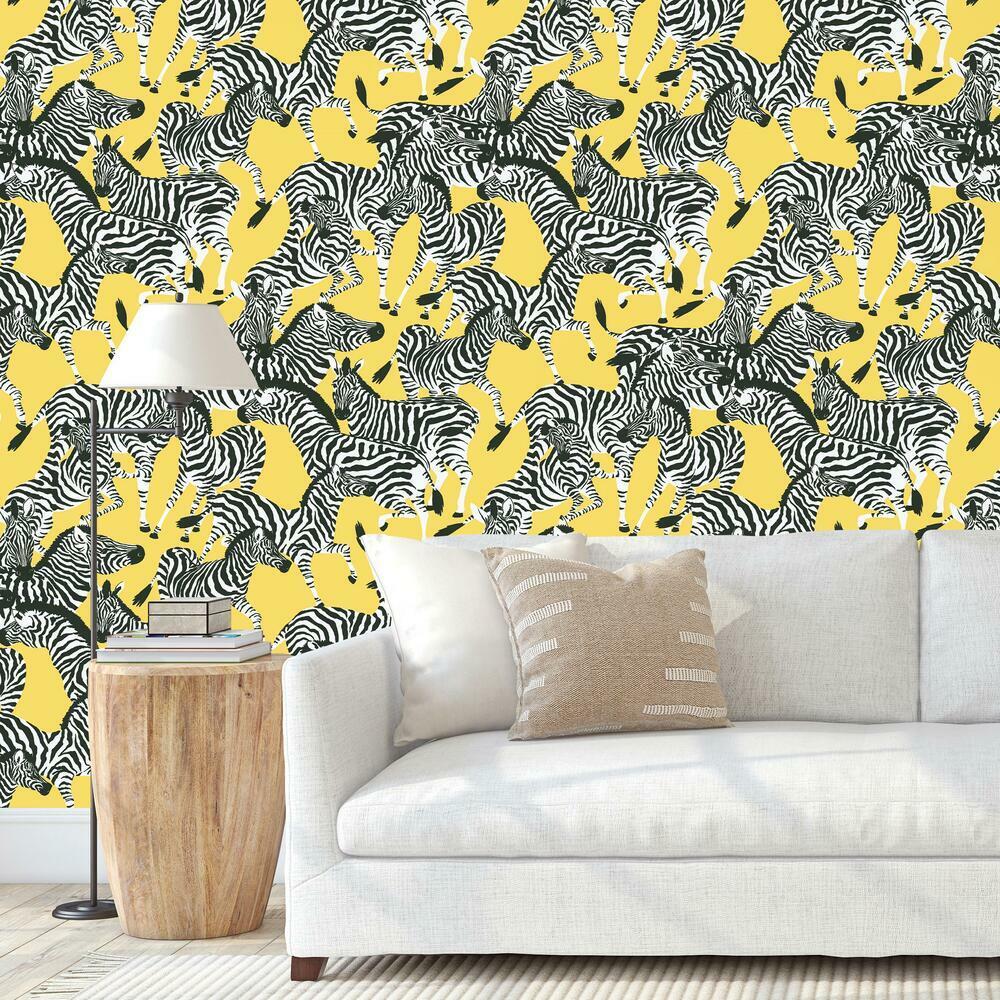 Waverly Herd Together Peel and Stick Wallpaper Peel and Stick Wallpaper RoomMates   