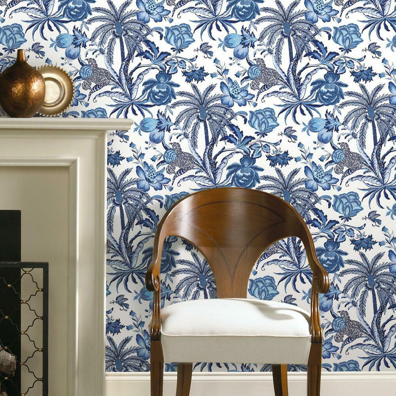 Waverly Exotic Curiosity Peel and Stick Wallpaper Peel and Stick Wallpaper RoomMates   
