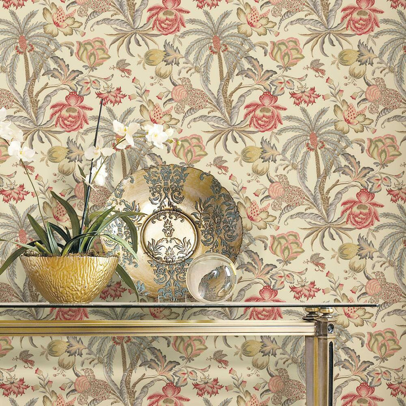 Waverly Exotic Curiosity Peel and Stick Wallpaper Peel and Stick Wallpaper RoomMates   